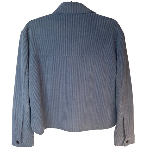 Nod New York Blue Small Ribbed Button-Up Corduroy Jacket - Picture 2 of 13